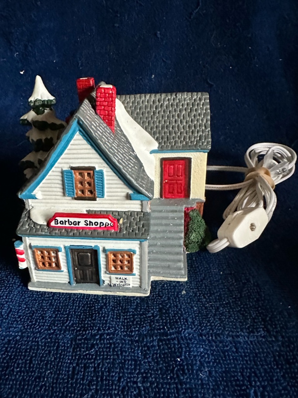 Lemax Dickensvale Barber Shoppe 1999 Plymouth Corners Christmas Village House